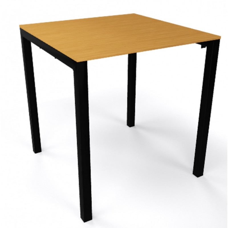 Claro τραπέζι μεταλλικό  με επιφάνεια laminate λευκό 80x120x75cm