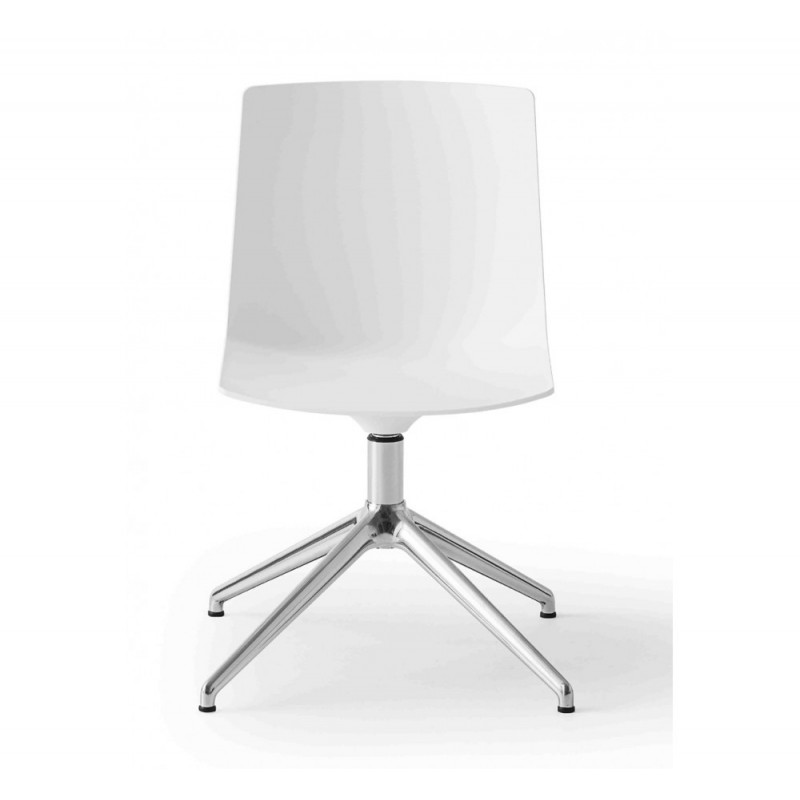 Jubel cod.291.__/L καρέκλα λευκό τεχνοπολυμέριο μεταλλική βάση  58,5x58x83-92(65/46)cm