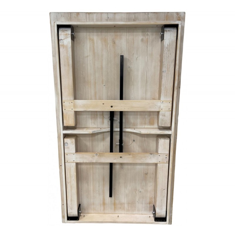 Μοναστηριακό πτυσσόμενο ξύλινο τραπέζι 180x100cm 180x100Χ75cm