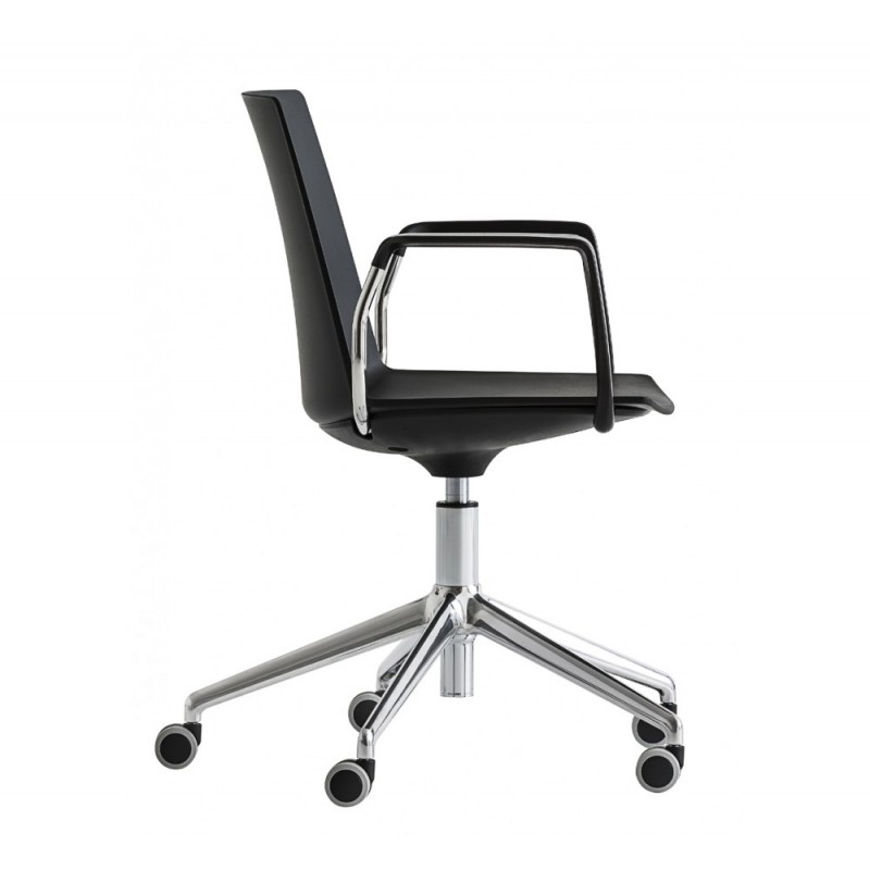 Jubel cod.291.__-/5RB πολυθρόνα γραφείου μαυρο τεχνοπολερειο058,5x58x83-92(65/46)cm