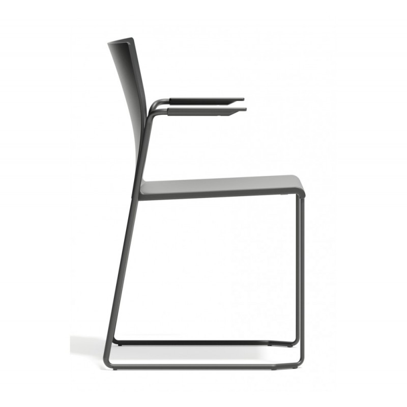 Artesia cod.110.--/SS πολυθρόνα 10-Black 54x51(56x43)x82/66/45cm