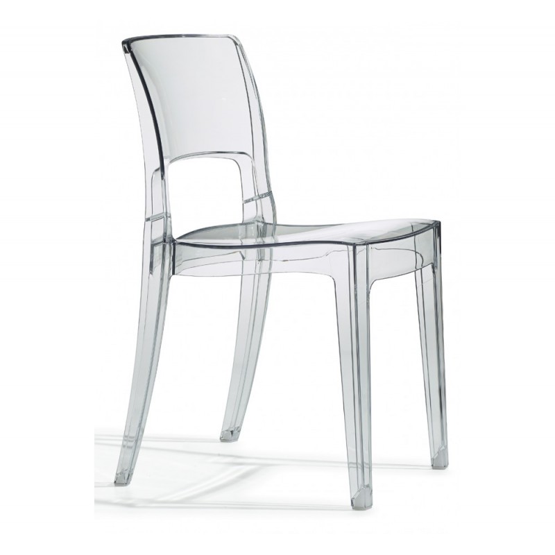 Isy antishock art.2352 καρέκλα 183 - Transparent smoked 45x52x81(47)cm