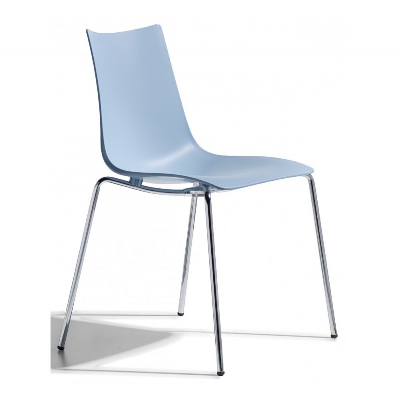 Zebra art.2615 μεταλλική καρέκλα μαυρο τεχνοπολυμεριο  54x52x81x(46)cm