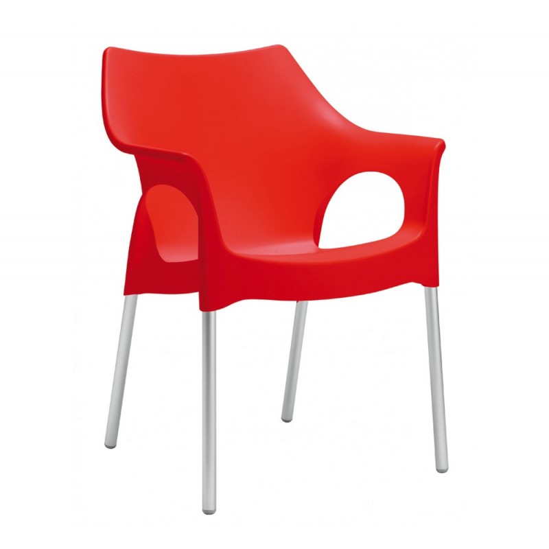 Ola art.2116/23 πολυθρόνα αλουμινίου 60 -Blu 59x54x82(65/45)cm