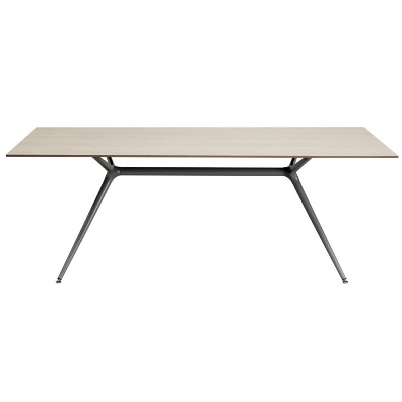 Metropolis xl art.7013 μεταλλική βάση VT - Matt dove grey coated steel, embossed finish 140x62x74cm