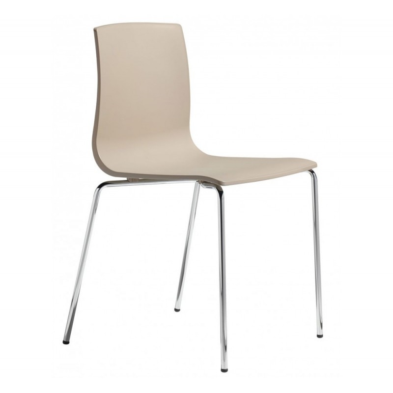 ALICE art. 2675 καρέκλα μεταλλική VA - Matt anthracite grey coated steel, embossed finish 51x52x82(46)cm