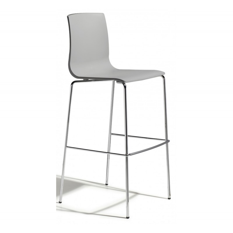 ALICE art.2575 σκαμπό bar H80 CR - Chromed steel 49x51x114(80)cm