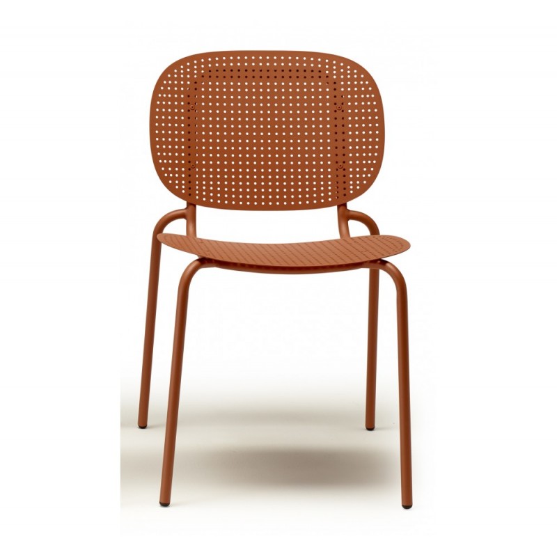 SISI dots art.2505 μεταλλική καρέκλα ZL - Zinc and matt linen coated, embossed finish 50x55x80(44)cm