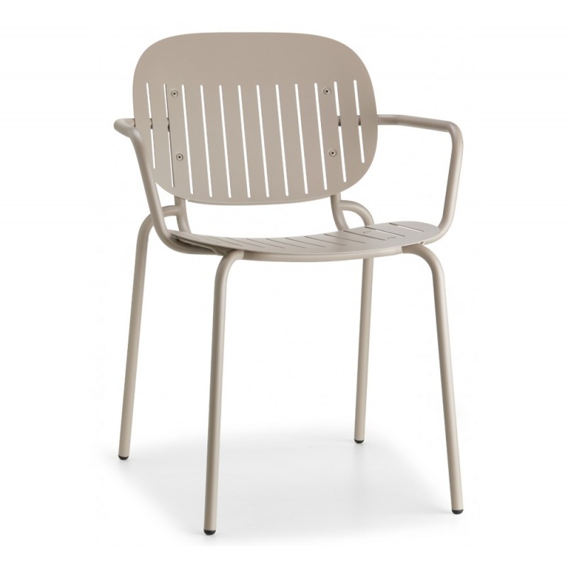 SISI barcode art.2507 μεταλλική πολυθρόνα ZO - Zinc and matt air-force blue coated, embossed finish 62x55x80(44)cm