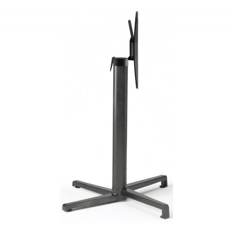 Domino art.5160 πτυσσόμενη βάση αλουμινίου AV 84 - Silver coated aluminium, polished finish 54x49x73cm