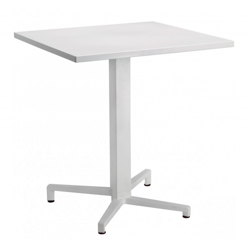 Domino art.5140 βάση αλουμινίου fixed AV 10 - Matt white coated aluminium, embossed finish 54x49x73cm