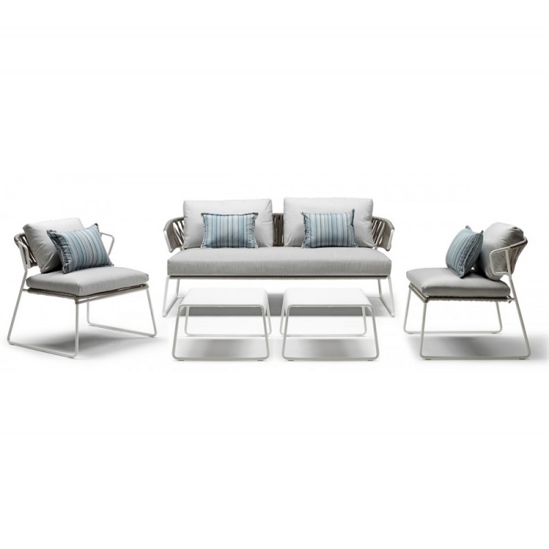 Lisa lounge filo set 5τμχ N81 Anthracite Τραπεζάκι: 63x55x32cm