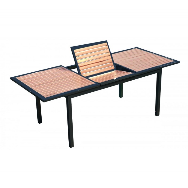 Ferrara II ext.152/210x90x77 τραπέζι αλουμινίου Λευκό 152/210x90x77cm