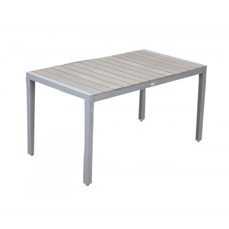 Ferrara II τραπέζι αλουμινίου Φυσικό 150x90x74cm