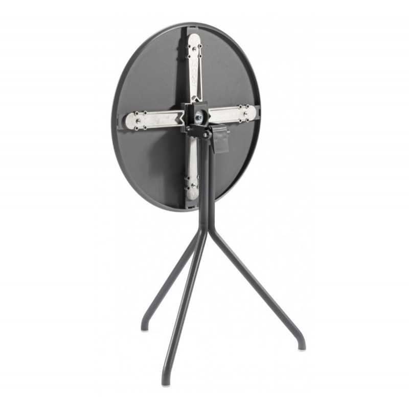 Lol Plus τραπέζι Ø60x75cm   Μέταλλο - Αλουμίνιο χώμα μαύρο    Κωδικός : 16386-91194