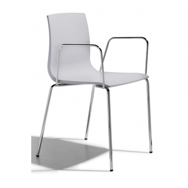 ALICE art.2676 μεταλλική πολυθρόνα CR - Chromed steel 53x52x82(67/46)cm