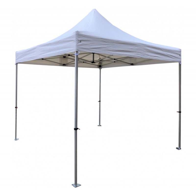Gazebo Βαρέως Τύπου PRO-40 Αλουμινίου 3x3m Μαύρο Συσκευασίες: 160x28x30cm (σκελετός) / 75x37x08cm (ύφασμα οροφής)