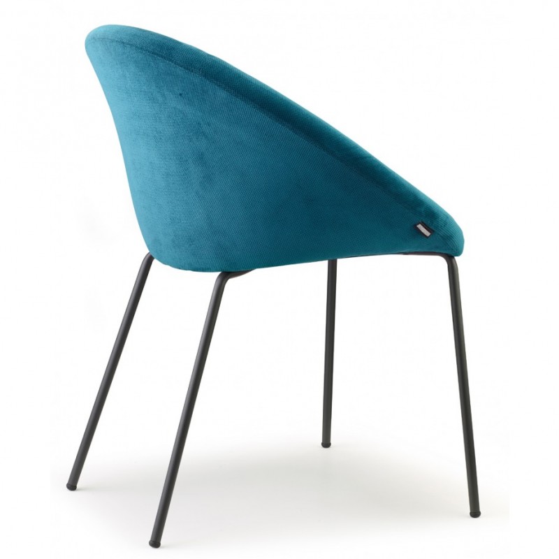 Giulia pop art.2685 μεταλλική πολυθρόνα TX - FABRIC STANDARD 61x57x78(46)cm - βεραμαν   ύφασμα 