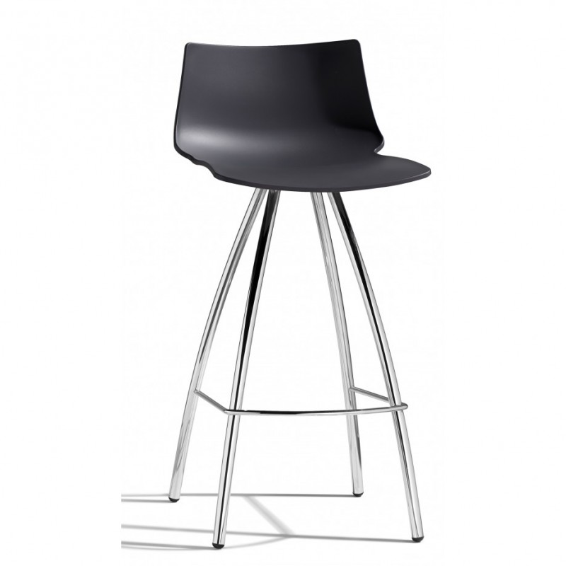 Day art.2306 μεταλλικό σκαμπό 11 - Linen 42x47x88(65)cm