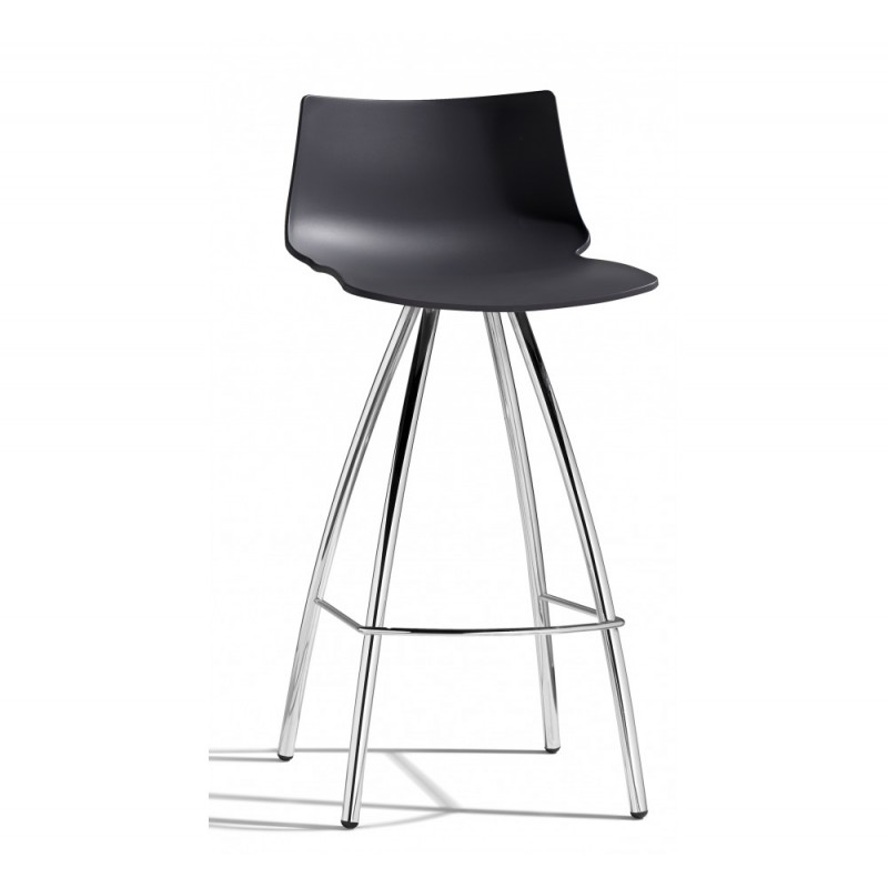 Day art.2306 μεταλλικό σκαμπό 30 - Orange 42x47x88(65)cm