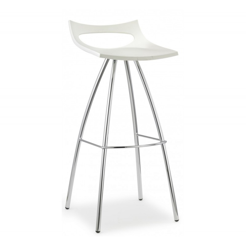 Diablito art.2291 μεταλλικό σκαμπό VA - Matt anthracite grey coated steel, embossed finish 42x50x97(80)cm