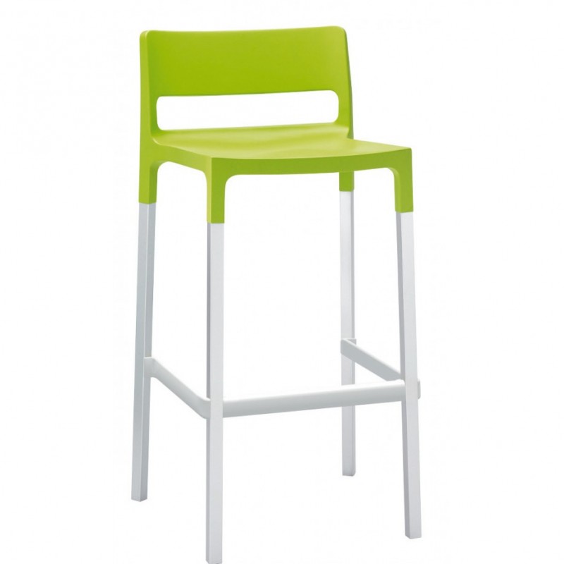 Divo art.2210/16 σκαμπό αλουμινίου (h75) 40 - Red 50x46x98(75)cm