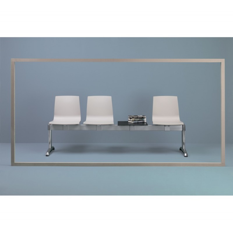 ALICE art.2771-3 παγκάκι αλουμινίου 11 - Linen 2θέσιο:52x82x46(152)cm/3θέσιο:52x82x46(202)cm/4θέσιο:52x82x46(252)cm