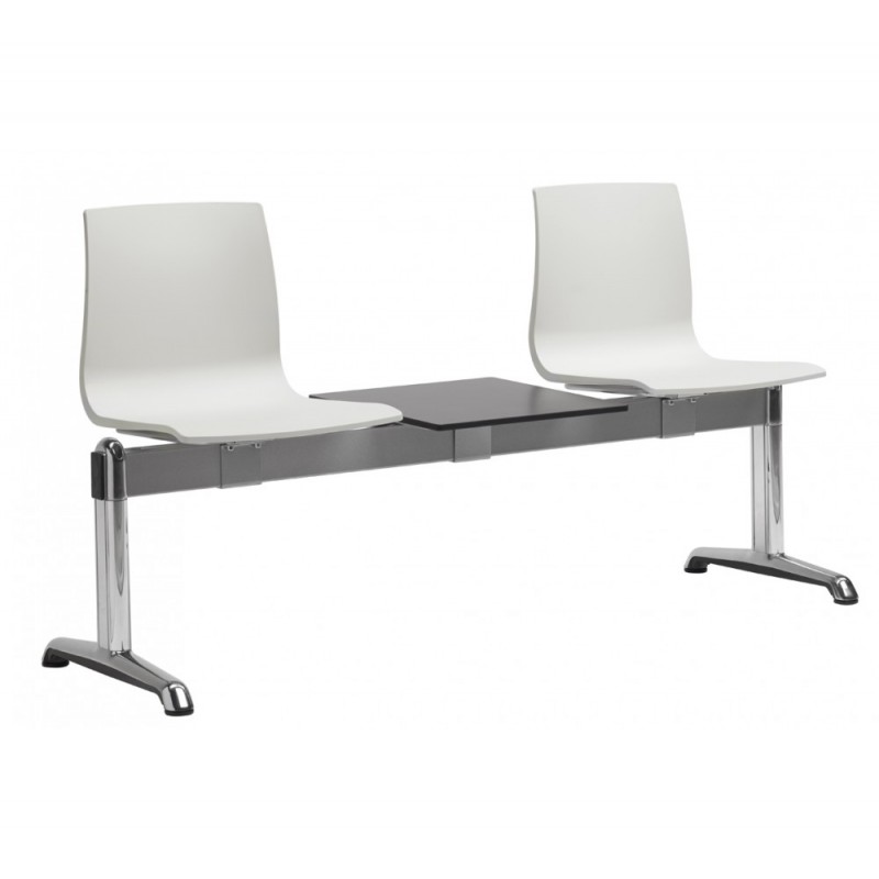 ALICE art.2771-3 παγκάκι αλουμινίου 81 - Anthracite    4θέσιο:52x82x46(252)cm