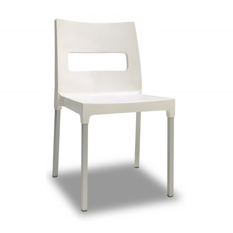 Maxi diva art.2203 καρέκλα αλουμινίου 15 - Dove grey 50x53x84(47)cm