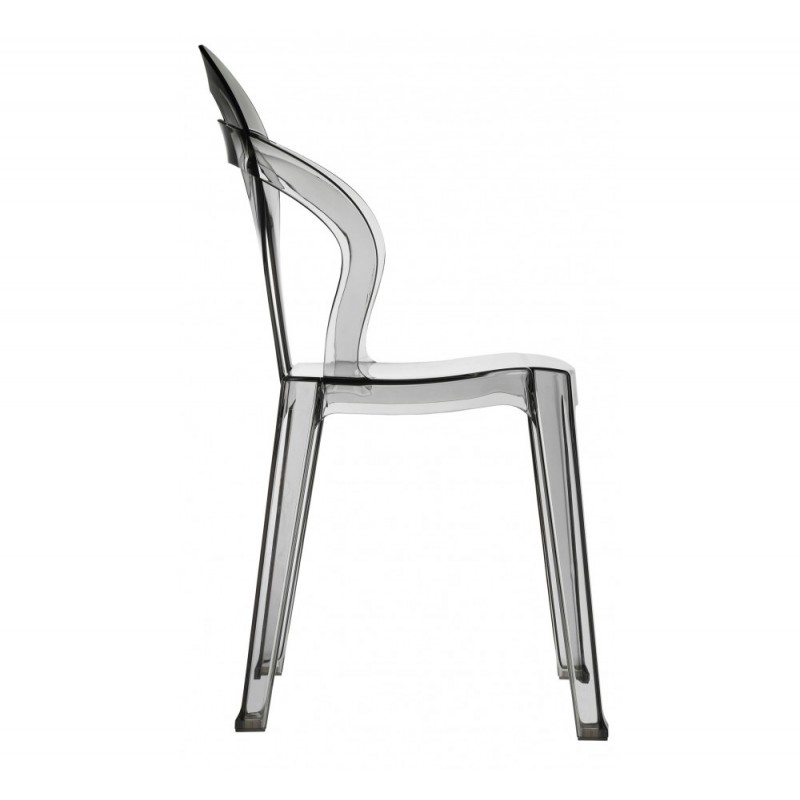 Titi art.2330 καρέκλα 183 - Transparent smoked 47x54x86(45)cm χρωμα φιμέ 