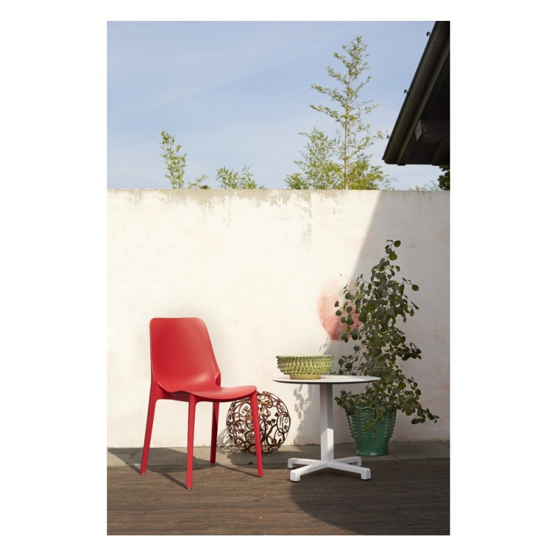 Cross art.5191 μεταλλική βάση τραπεζιού VA - Zinc and matt anthracite grey coated steel, embossed finish 55x55x50cm