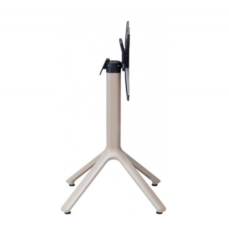 Nemo art.5070 πτυσσόμενη βάση τραπεζιού αλουμινίου AV 10 - Matt white coated aluminium, embossed finish 51x51x73cm -ΛΕΥΚΌ ΧΡΩΜΑ 