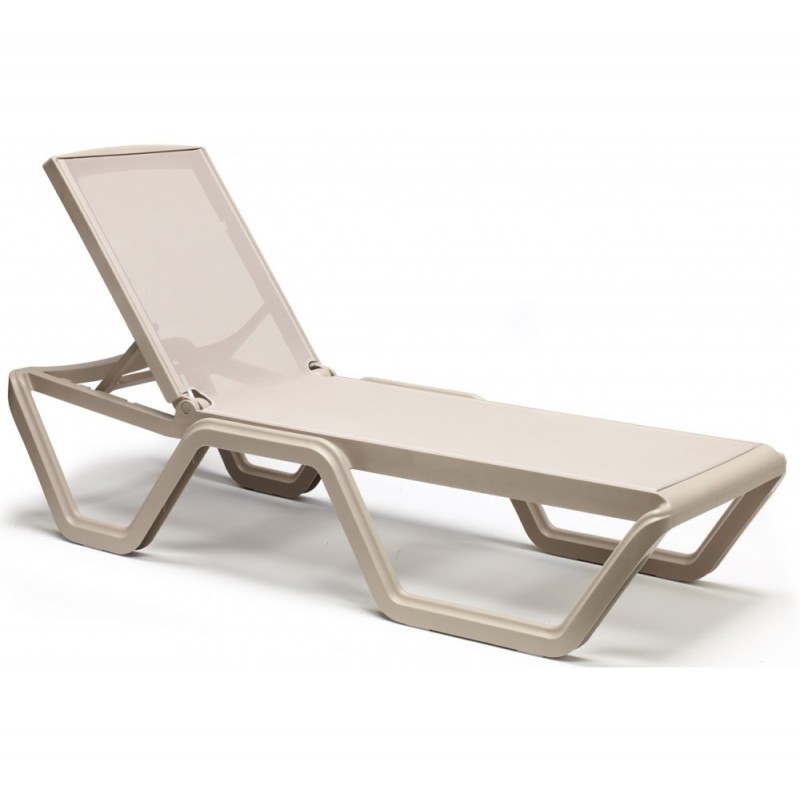 Vela art.2044 ξαπλώστρα T60 Blue 70x194x43(102)cm - μπλε textline - λευκο σκελετό 