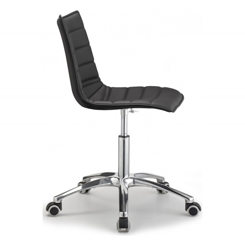 Zebra pop art.2644 μεταλλική καρέκλα T6 28-fire retardant 63x63x82-95(48-61)cm - λευκό ύφασμα 