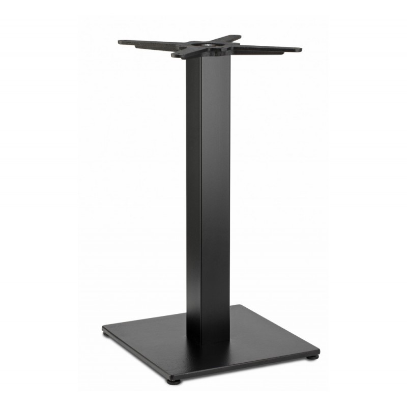 Tiffany art.5180 μεταλλική βάση τραπεζιού VN - Matt black coated steel, embossed finish 40x40x73cm