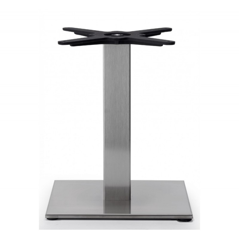 Tiffany art.5187 μεταλλική βάση τραπεζιού IS - Satin stainless steel 40x40x50cm