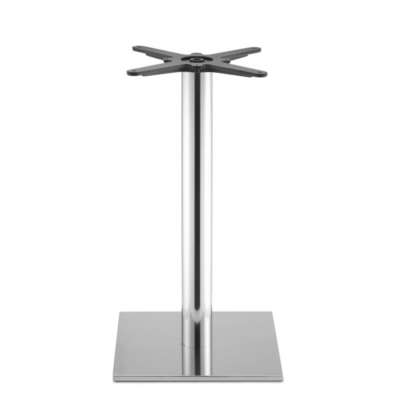 Tiffany art.5181 μεταλλική βάση τραπεζιού IS - Satin stainless steel 40x40x73cm