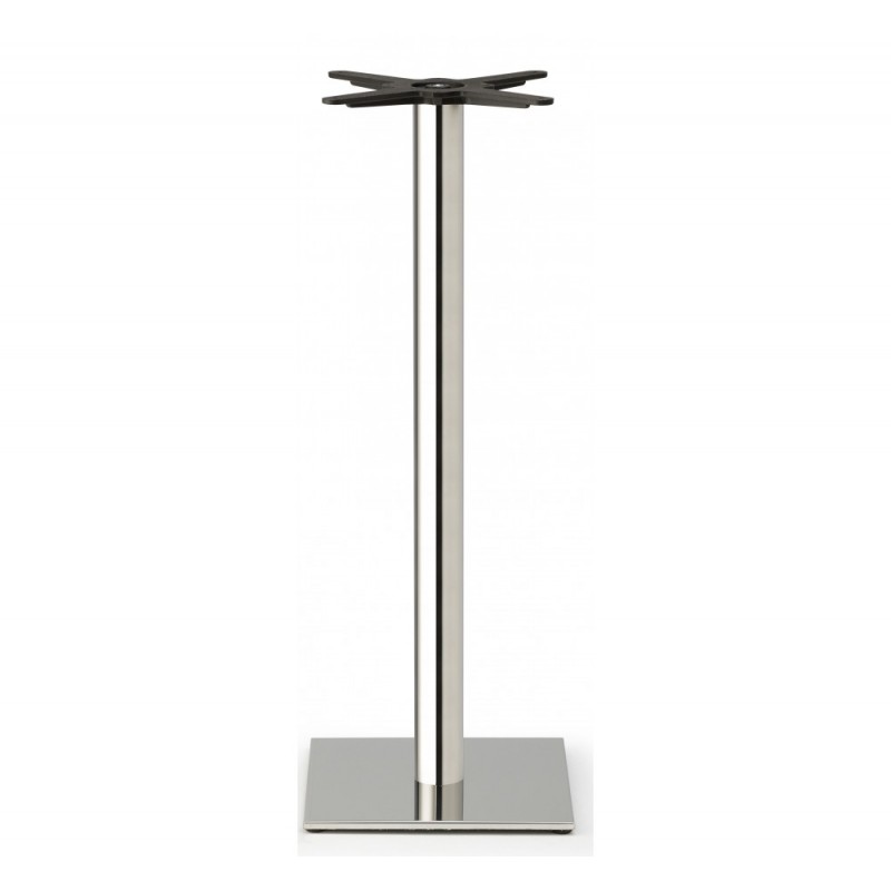 Tiffany art.5186 μεταλλική βάση τραπεζιού IS - Satin stainless steel 40×40x109cm