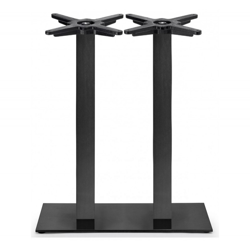 Tiffany art.5083 μεταλλική βάση τραπεζιού IS - Satin stainless steel 75x40x109cm