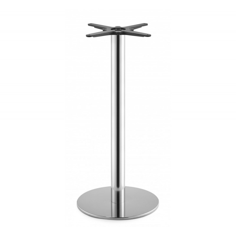 Tiffany art.5175 μεταλλική βάση τραπεζιού IS - Satin stainless steel Ø45x109cm