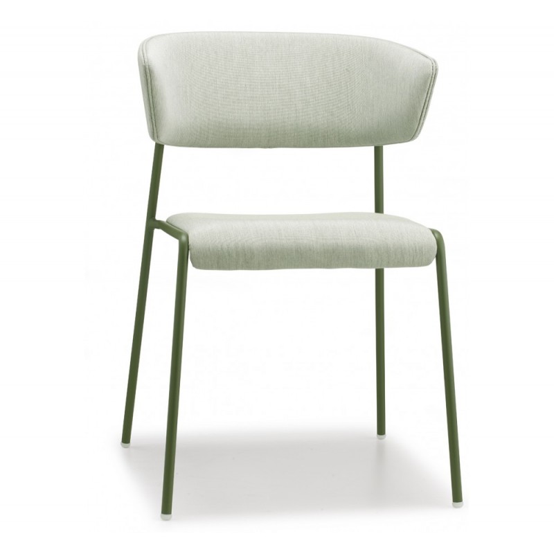 Lisa art.2860 waterproof μεταλλική πολυθρόνα WP86 - Water Repellent Fabric 51x56x77(46)cm - γαλάζιο αδιάβροχο ύφασμα  