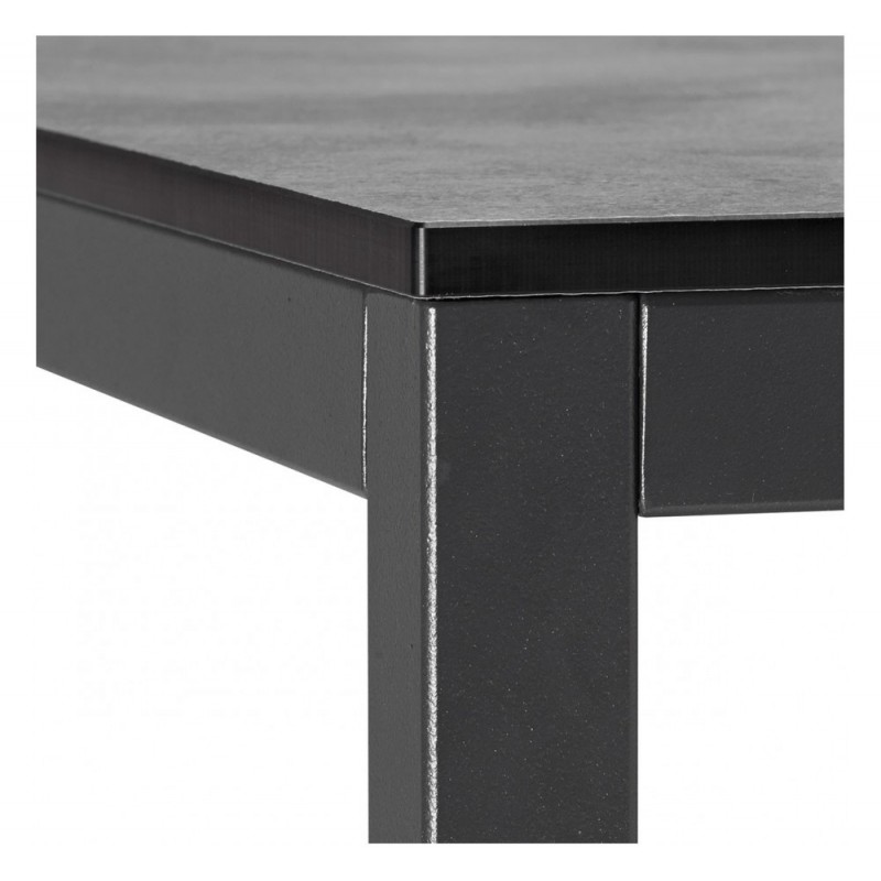 Mirto art.2421-3 τραπέζι 70x70x75 cm Σκελετός με επίστρωση χάλυβα χρωμα λευκό   - Compact laminate top 