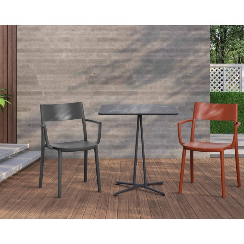 To-Me cod.234/A πολυθρόνα technopolymer 98-Pale blue 57x47x80(64,5/45)cm