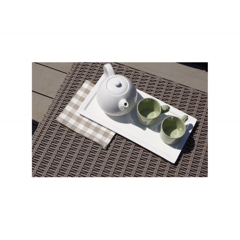 Almeria set με καναπέ ΓΩΝΙΑ Τραπεζάκι: 68x68x35cm