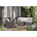 Almeria set με καναπέ ΓΩΝΙΑ Τραπεζάκι: 68x68x35cm