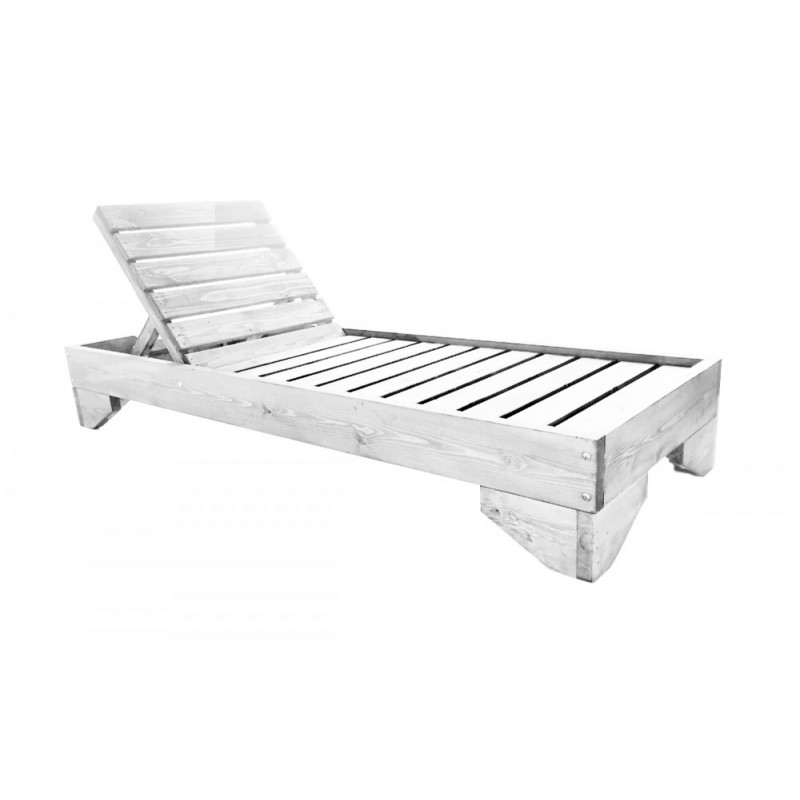 AVG255 ξαπλώστρα ξύλινη Γκρι 212x79x28.5cm