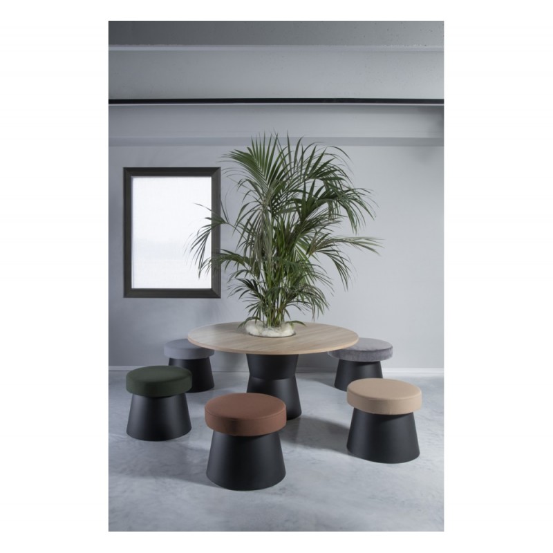 Nidaba τραπέζι technopolymer - HPL με δοχείο Ø160cm H74cm