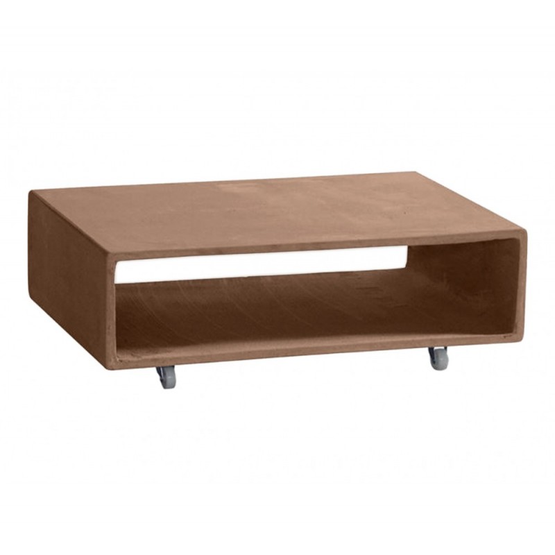 Swirl τραπεζάκι σαλονιού cement Λευκό 75x50x30cm