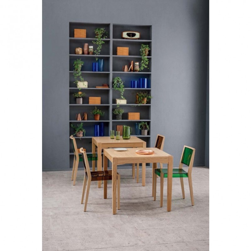 Together ξύλινη καρέκλα 44 - Διάφανο  52x36x80(46)cm