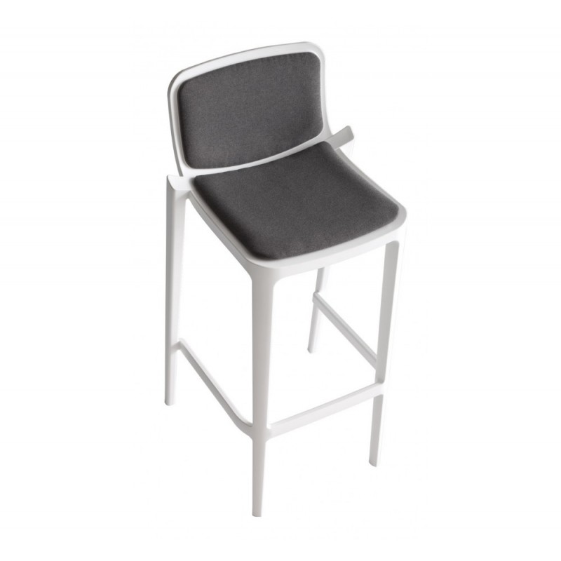 Dress Isidiro 66 σκαμπό bar 00-White 45x43x87(66)cm